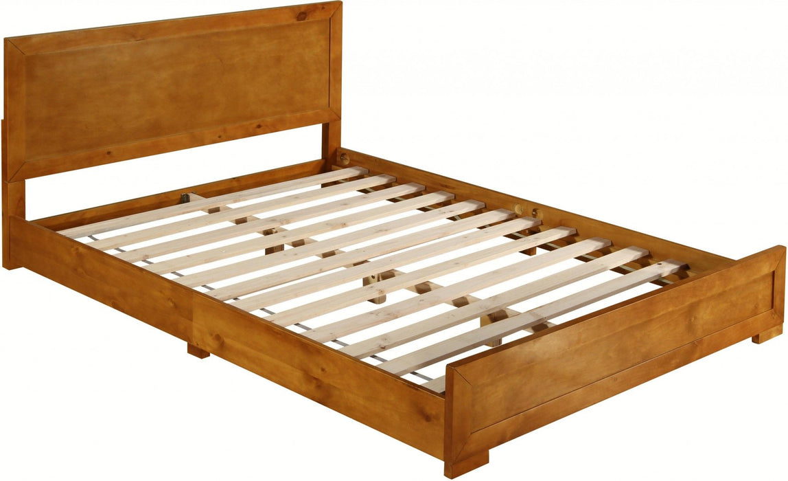 Full Platform Bed - Oak