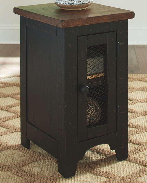 Valebeck - Black / Brown - Chair Side End Table - Simple Home Plus