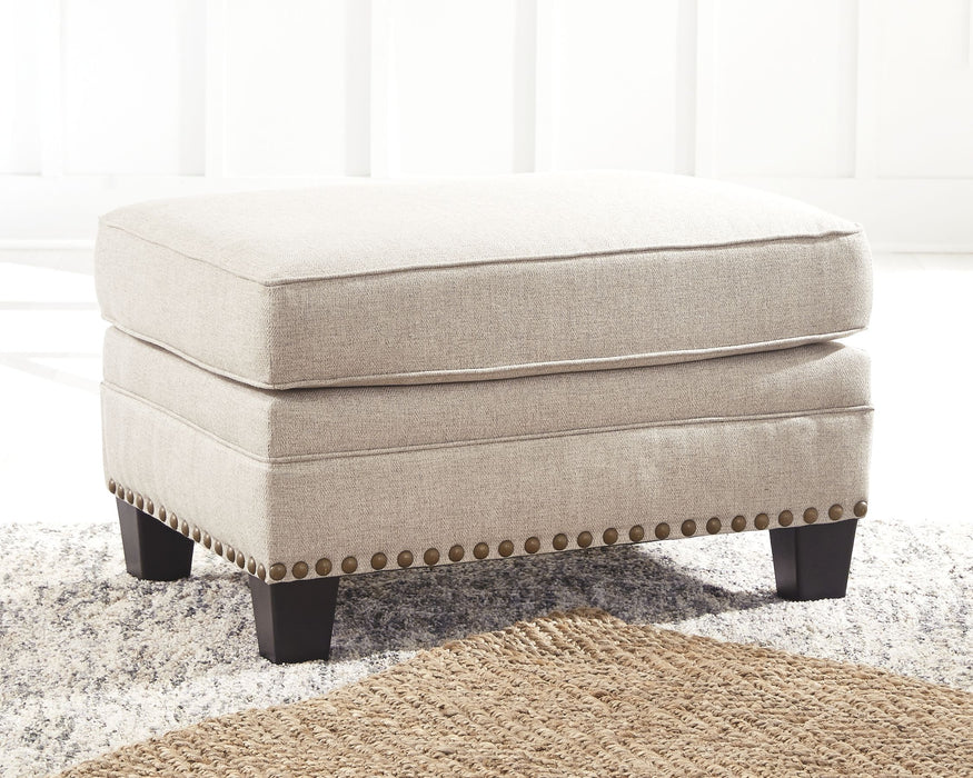 Claredon - Linen - Ottoman - Simple Home Plus