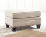 Claredon - Linen - Ottoman - Simple Home Plus