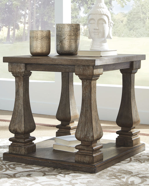 Johnelle - Gray - Rectangular End Table - Simple Home Plus