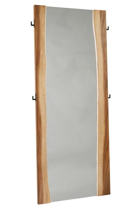 Winslow - Standing Mirror - Smokey Walnut And Coffee Bean - Simple Home Plus