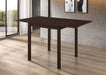 Kelso - Rectangular Dining Table With Drop Leaf - Cappuccino - Simple Home Plus