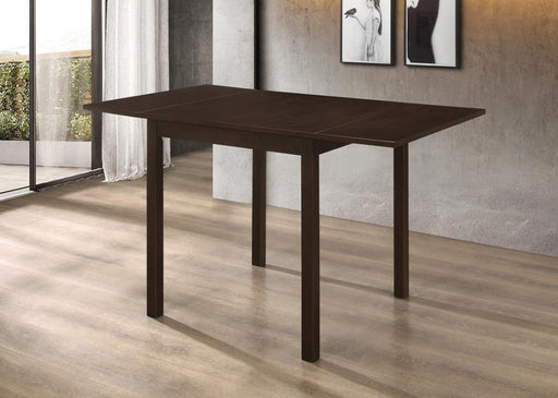 Kelso - Rectangular Dining Table With Drop Leaf - Cappuccino - Simple Home Plus