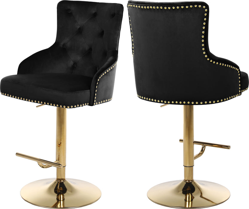 Claude - Adjustable Stool with Gold Base