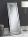 Carisi - Rectangular Standing Mirror With LED Lighting - Silver - Simple Home Plus