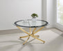 Brooke - Glass Top Coffee Table - Simple Home Plus