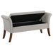 Farrah - Upholstered Rolled Arms Storage Bench - Simple Home Plus