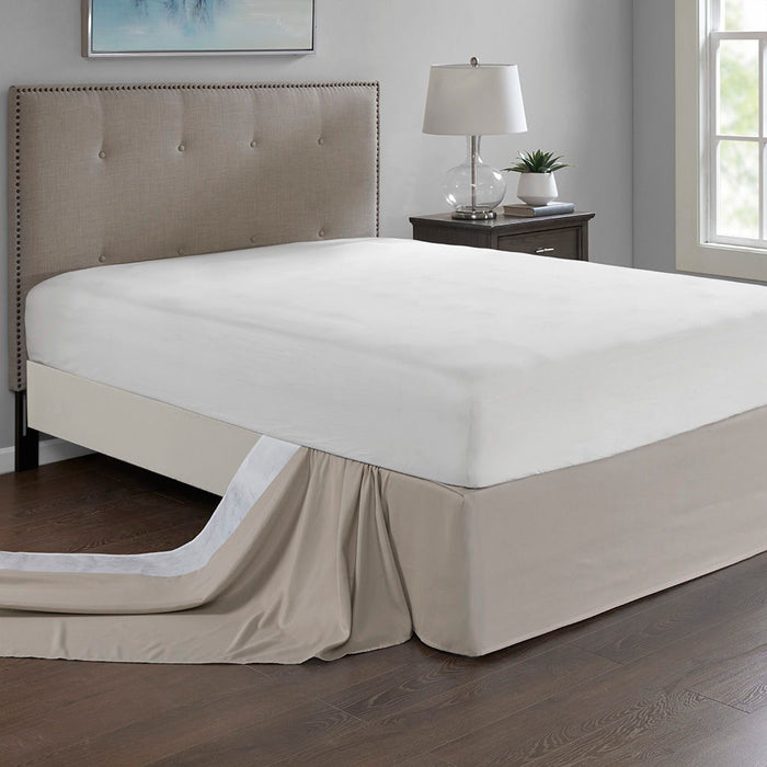 Simple Fit - Wrap Around Adjustable Bedskirt - Khaki