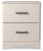 Stelsie - White - Two Drawer Night Stand - Simple Home Plus