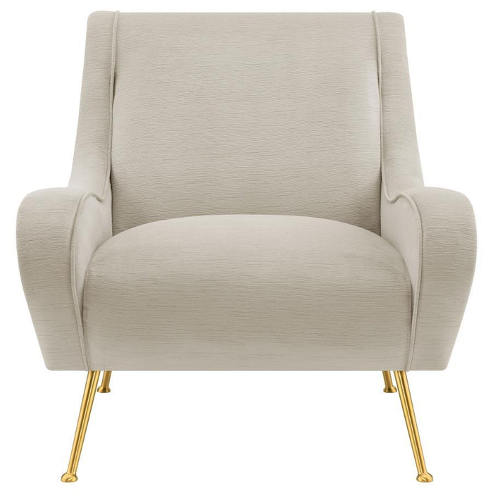 Ricci - Upholstered Saddle Arms Accent Chair - Simple Home Plus