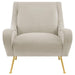 Ricci - Upholstered Saddle Arms Accent Chair - Simple Home Plus