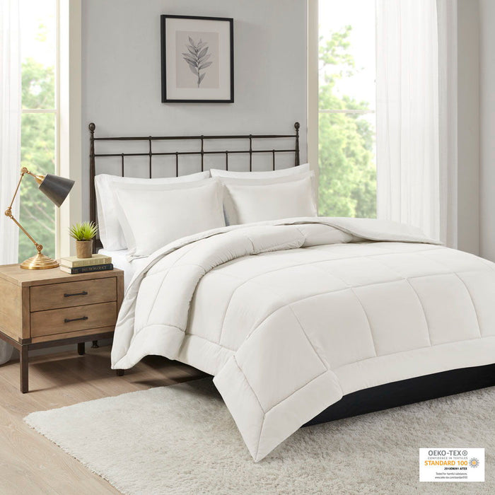 Sarasota - Microcell Down Alternative Comforter Mini Set - Ivory