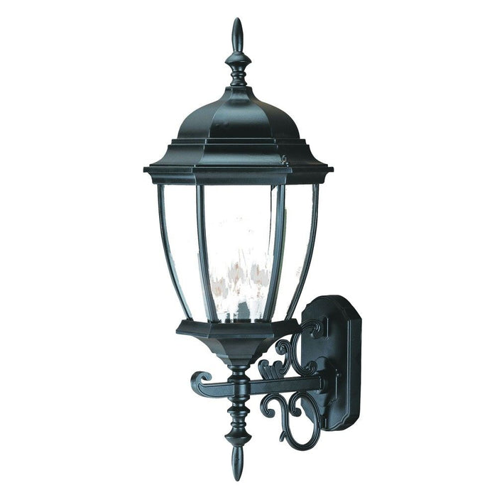 Ornamental Lantern Wall Light - Matte Black