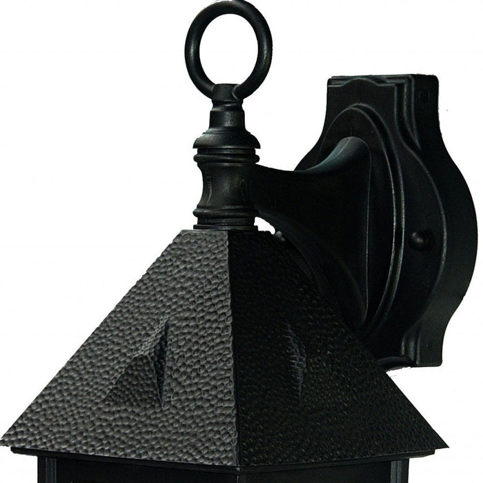 House Shaped Wall Light - Matte Black