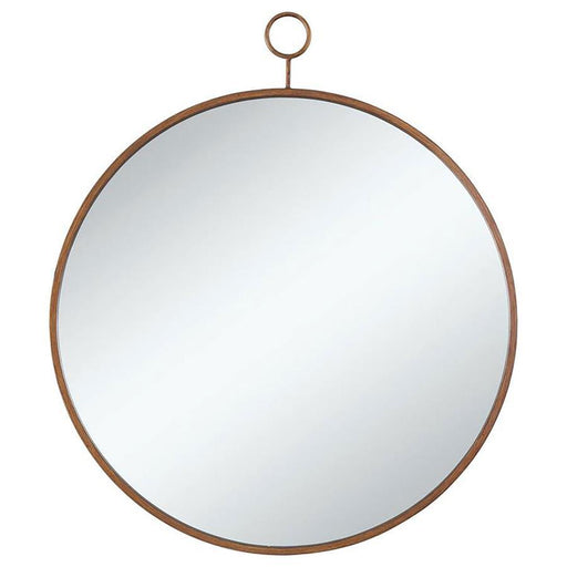 Eulaina - Round Mirror - Gold - Simple Home Plus