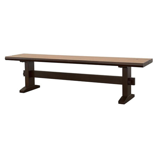 Bexley - Trestle Bench - Natural Honey And Espresso - Simple Home Plus