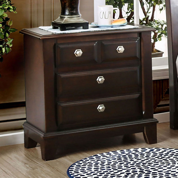 Litchville - Nightstand - Brown Cherry - Simple Home Plus