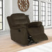 Rodman - Upholstered Glider Recliner - Chocolate - Simple Home Plus