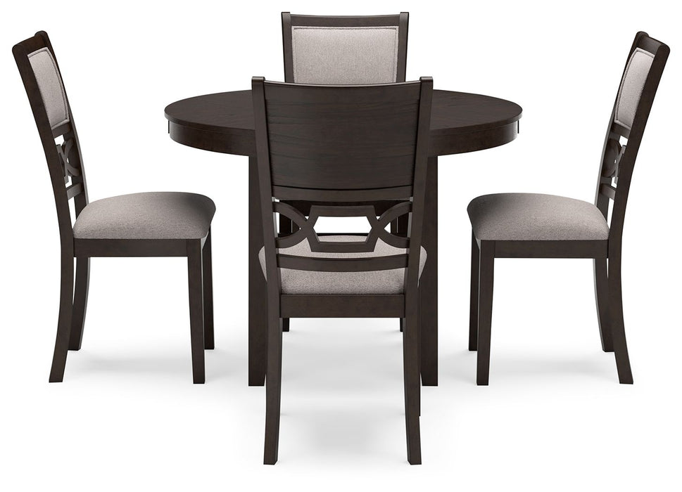 Langwest - Brown - Dining Room Table Set (Set of 5)