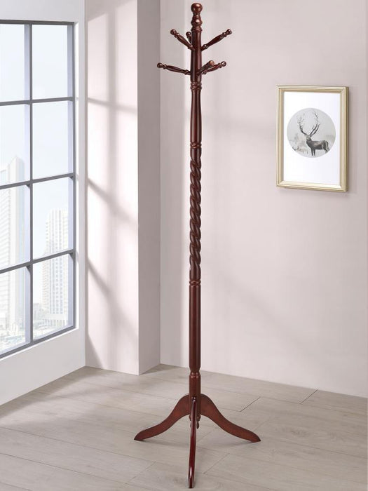 Riona - 2-Tier Coat Rack - Merlot - Simple Home Plus