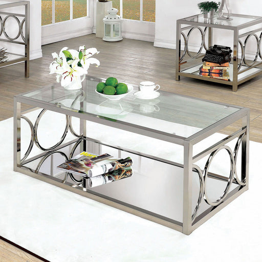 Rylee - Coffee Table - Pearl Silver - Simple Home Plus