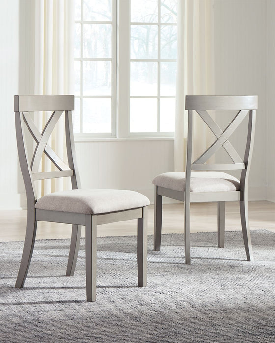 Parellen - Gray - Dining Uph Side Chair (Set of 2) - Simple Home Plus