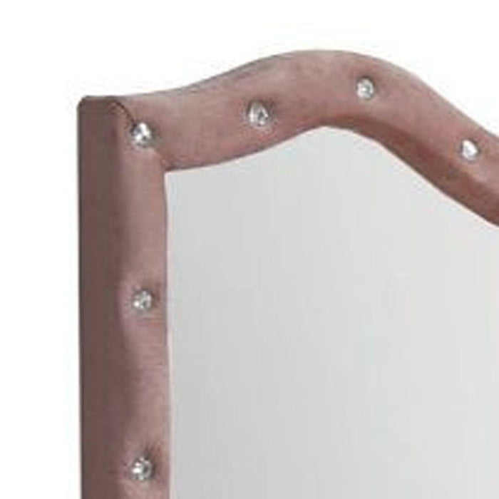 30" Fabric Dresser Mirror - Pink