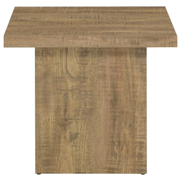 Devar - Square Engineered Wood End Table - Mango - Simple Home Plus