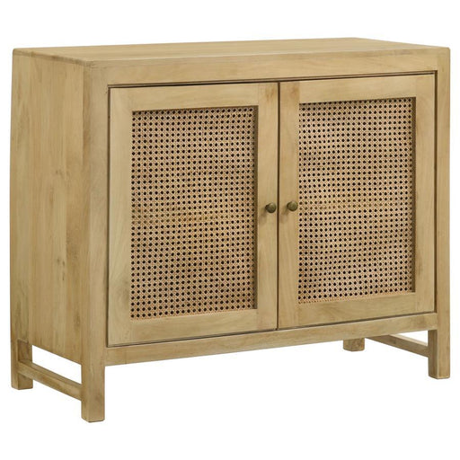 Zamora - Woven Cane Doors Accent Cabinet - Simple Home Plus