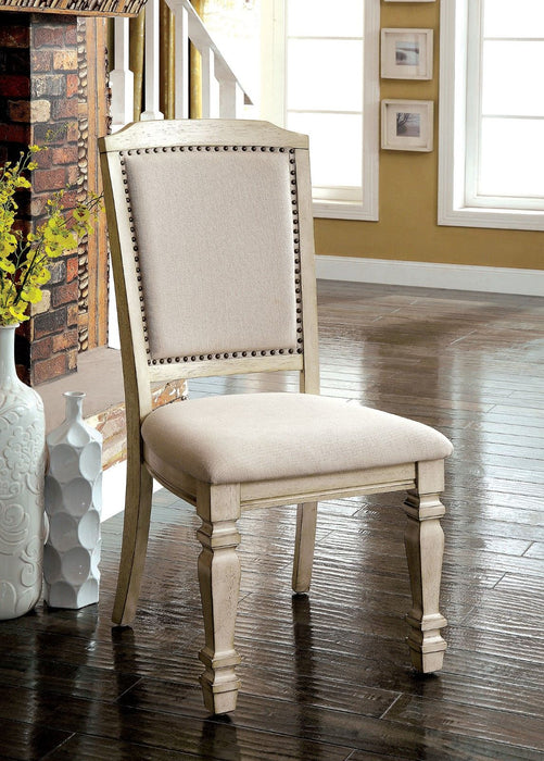 Holcroft - Side Chair (Set of 2) - Antique White / Ivory - Simple Home Plus