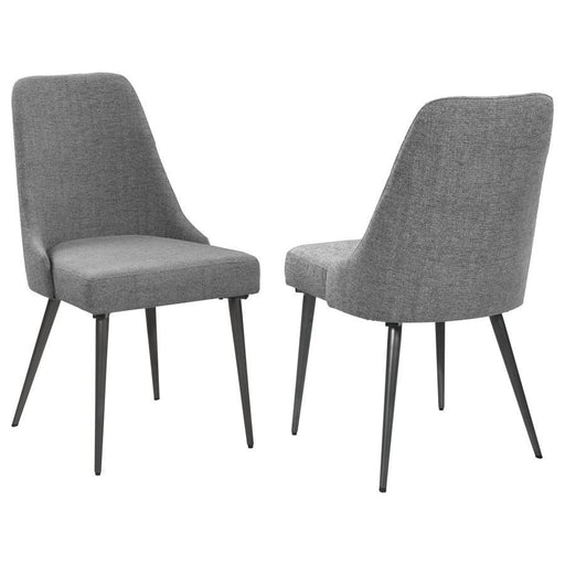 Alan - Upholstered Dining Chairs (Set of 2) - Gray - Simple Home Plus