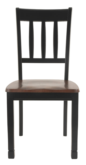 Owingsville - Black / Brown - Dining Room Side Chair (Set of 2) - Simple Home Plus