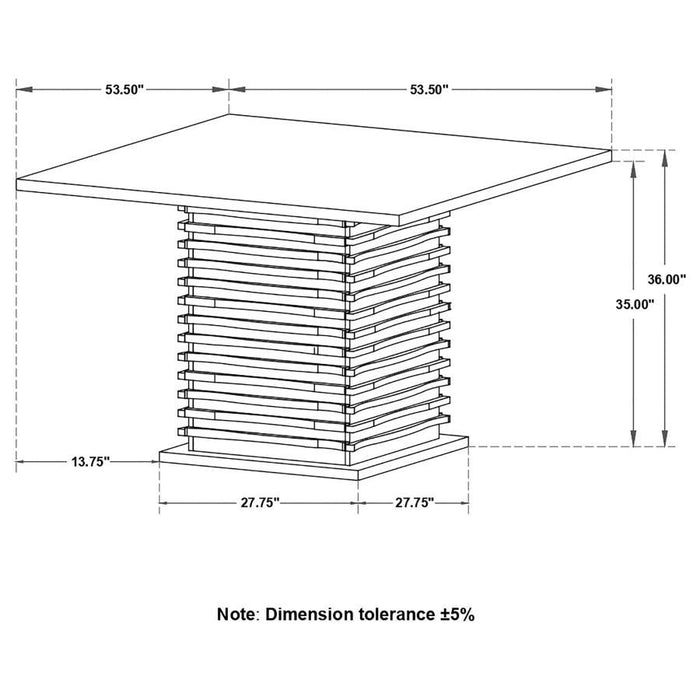 Stanton - Square Counter Table - Black - Simple Home Plus