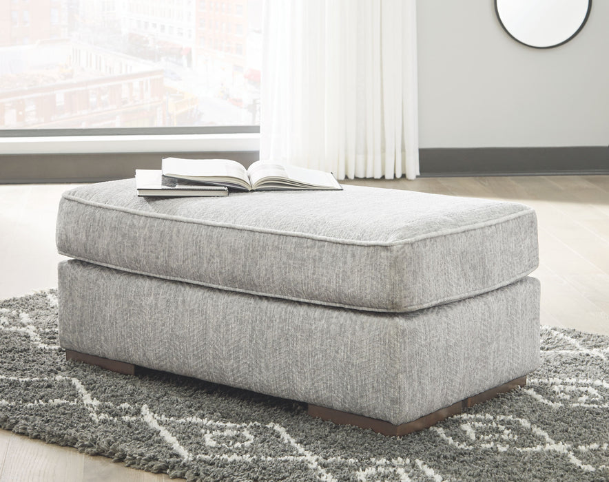 Mercado - Pewter - Ottoman - Simple Home Plus