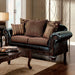 San Roque - Loveseat - Brown / Espresso / Dark Cherry - Simple Home Plus