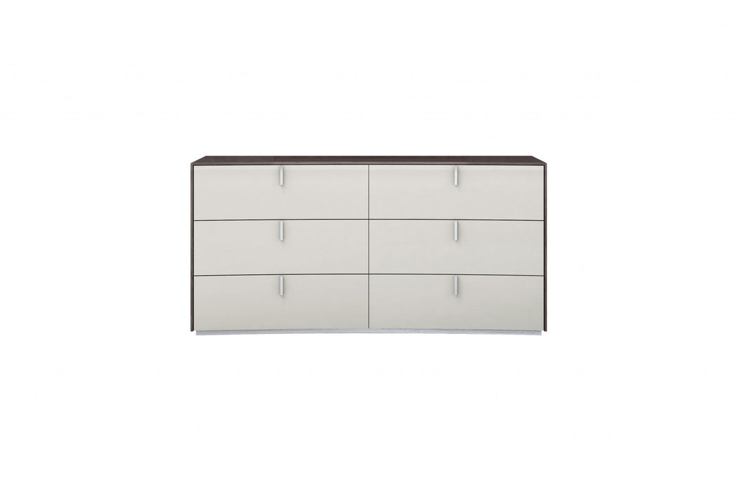 Six Drawer / Double Dresser - Gray