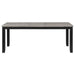 Elodie - Rectangular Dining Table With Extension Leaf - Gray And Black - Simple Home Plus