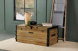 Simmons - Rectangular Storage Trunk - Natural And Black - Simple Home Plus