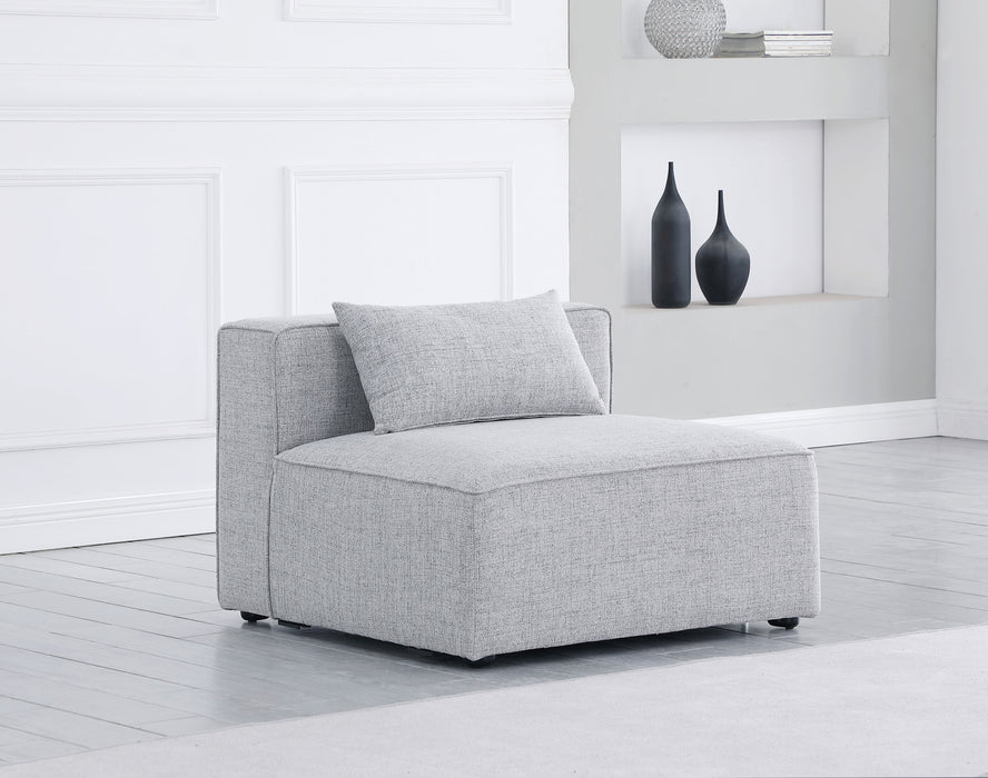 Cube - Armless Chair - Gray