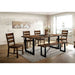 Dulce - Dining Table - Walnut / Black - Simple Home Plus