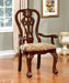 Elana - Arm Chair (Set of 2) - Brown Cherry / Brown - Simple Home Plus