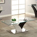 Sloane - Coffee Table - White / Dark Gray - Simple Home Plus