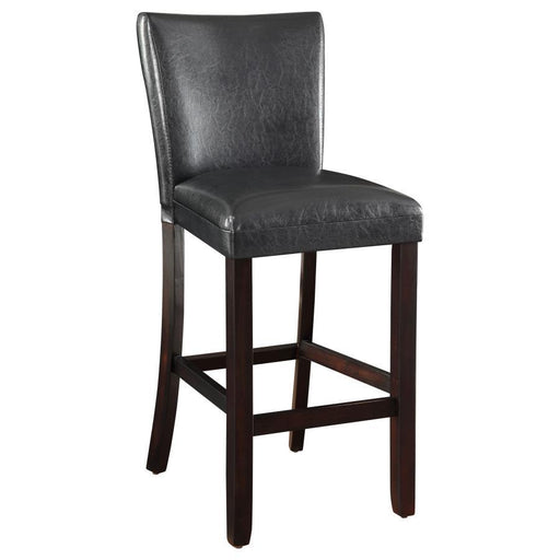 Alberton - Upholstered Bar Stools (Set of 2) - Black And Cappuccino - Simple Home Plus