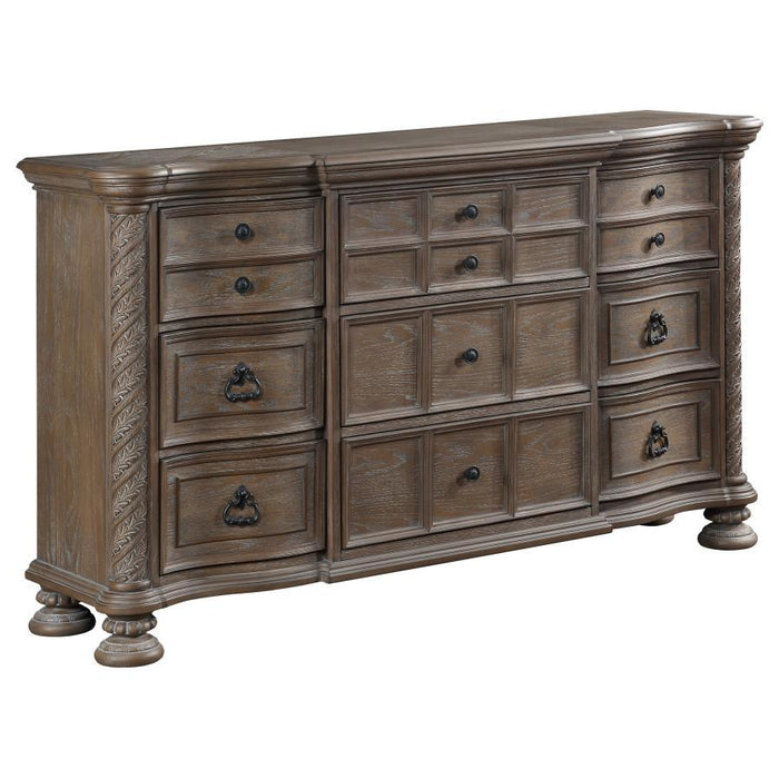 Emmett - 9-Drawer Dresser - Walnut - Simple Home Plus