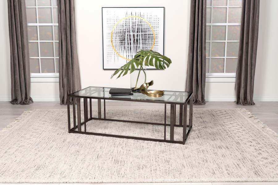 Adri - Metal Frame Coffee Table - Simple Home Plus