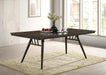 Wes - Rectangular Dining Table - Dark Walnut - Simple Home Plus