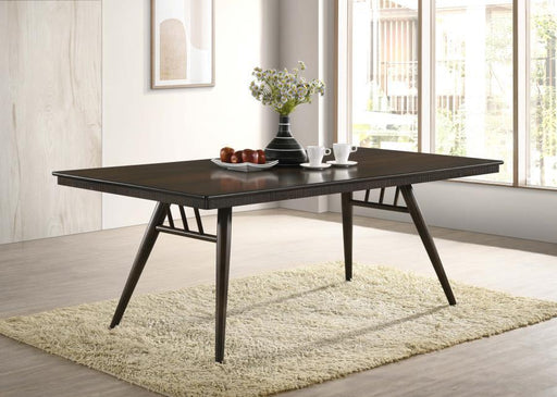 Wes - Rectangular Dining Table - Dark Walnut - Simple Home Plus