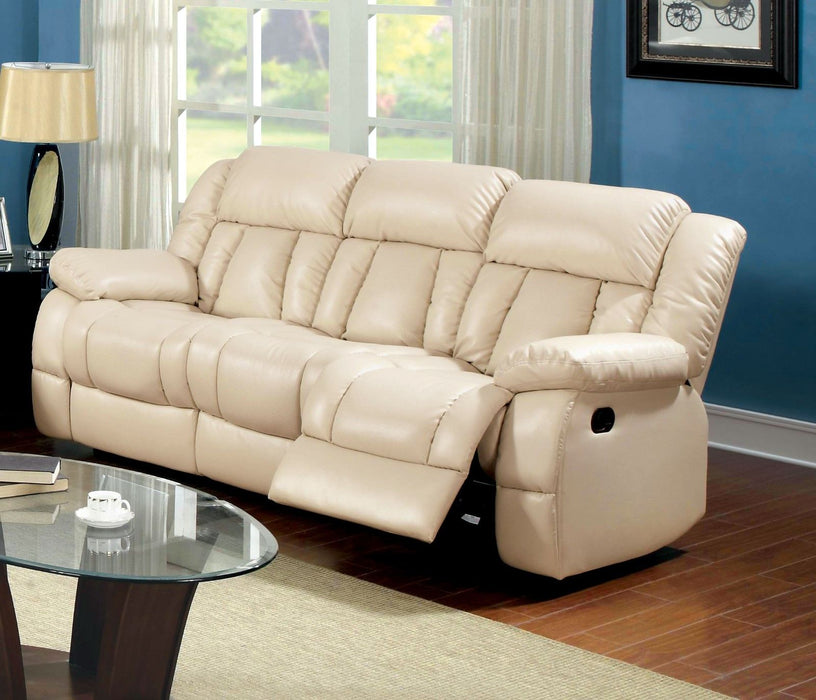 Barbado - Sofa With 2 Recliners - Ivory - Simple Home Plus