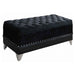 Barzini - Tufted Rectangular Trunk With Nailhead Black - Simple Home Plus